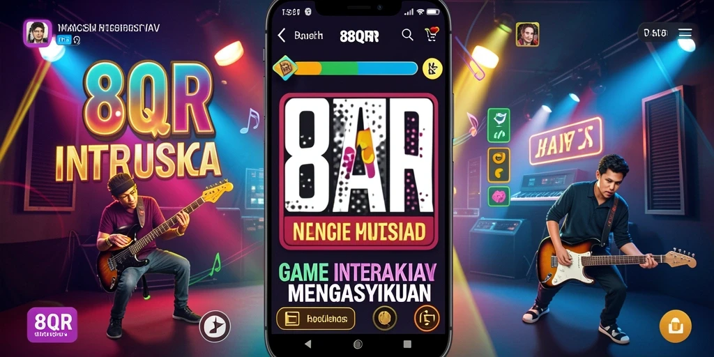 Tampilan gameplay 8QR yang penuh warna dan dinamis.