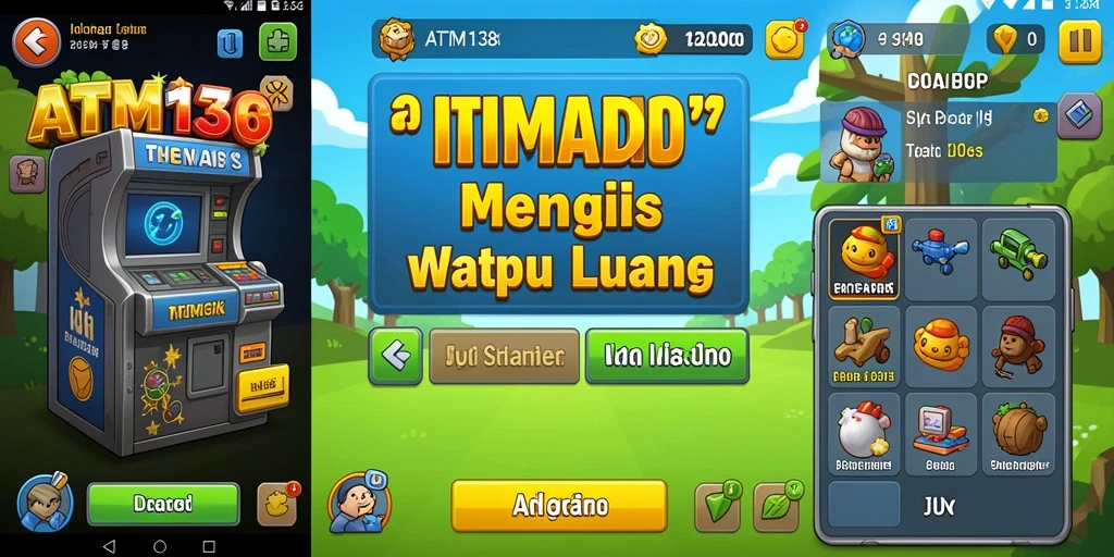 Screenshot utama ATM138 menunjukkan gameplay Idle yang menarik.