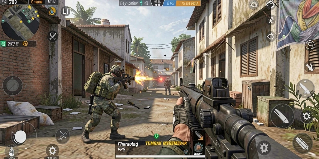 Tampilan gameplay C789 yang dramatis dan penuh aksi.