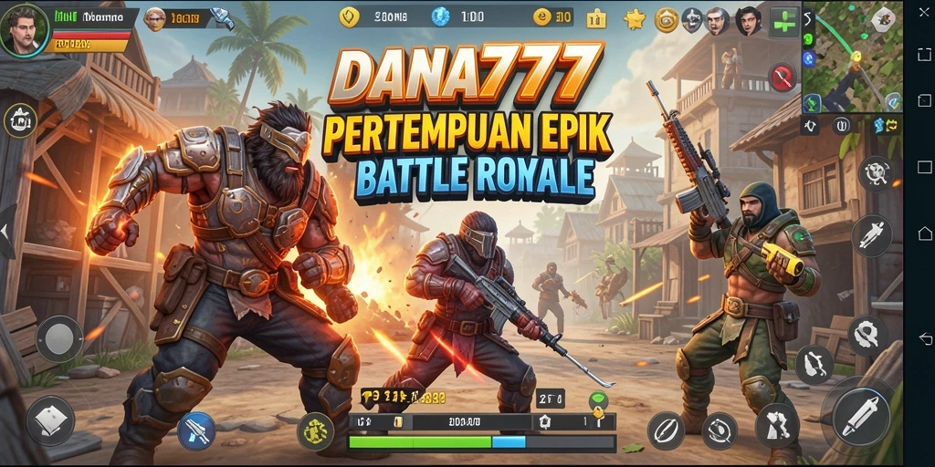 Gameplay DANA777 yang menegangkan dalam pertempuran Battle Royale.