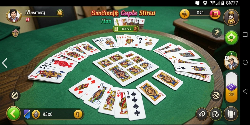 Tampilan gameplay seru dari GN777 yang menggambarkan suasana Gaple.
