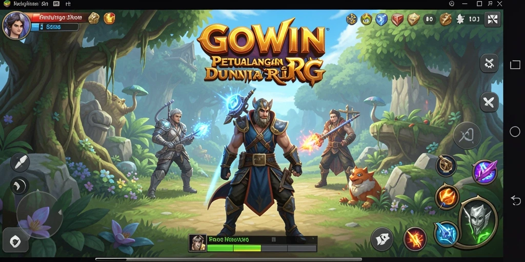 Tampilan gameplay GOWIN yang menegangkan dan menyenangkan saat bertualang.
