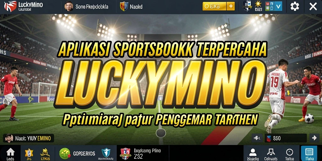 Tampilan gameplay LUCKYMINO yang menarik dan interaktif untuk taruhan olahraga.