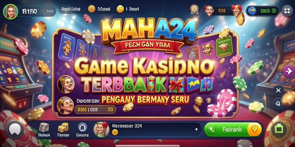 Tampilan menarik dari gameplay Kasino yang seru di MAHA24.