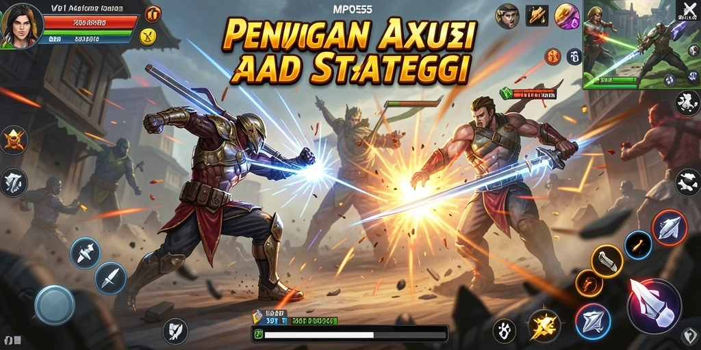 Screenshot MPO555 menunjukkan aksi pertarungan yang seru dan menegangkan.
