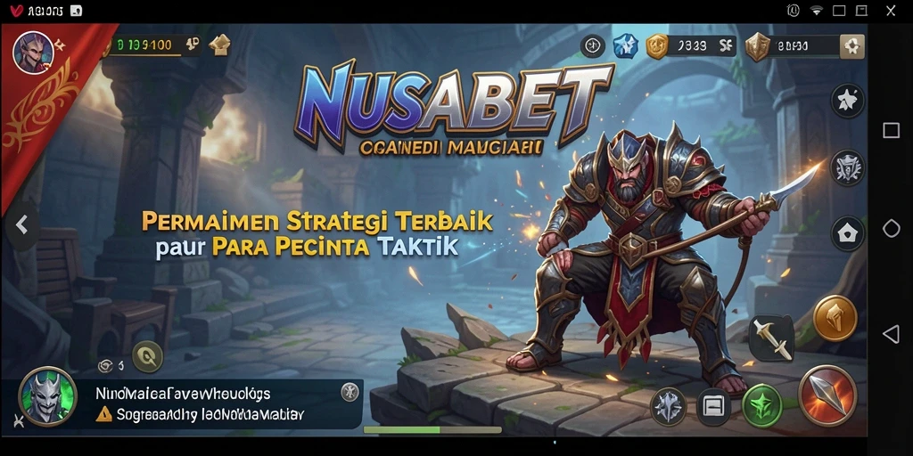 Tampilan gameplay NUSABET menampilkan strategi yang intens dan mendebarkan.