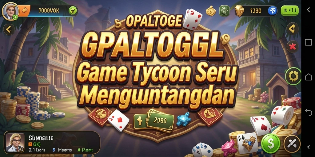 Tampilan gameplay OPALTOGEL dengan pengelolaan usaha yang menarik.