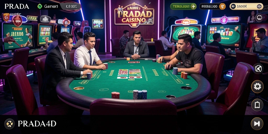 Tampilan gameplay Live Casino yang menarik dan interaktif di PRADA4D.
