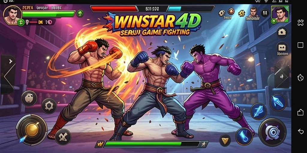 Tampilan gameplay menarik yang menjadikan pertarungan semakin seru.